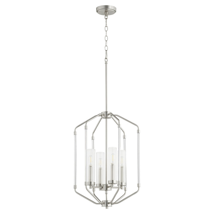 Quorum - 6963-4-65 - Four Light Entry Pendant - Citadel - Satin Nickel