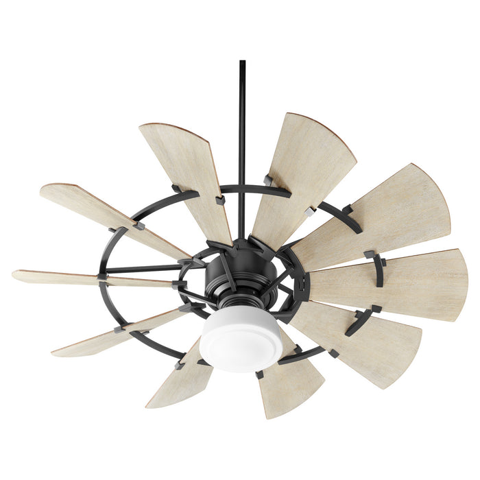52``Ceiling Fan from the Windmill collection in Noir finish