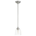 Quorum - 3122-265 - One Light Pendant - Rossington - Satin Nickel w/ Clear/Seeded