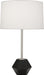 Robert Abbey - 201 - One Light Table Lamp - Marcel - Polished Nickel w/ Matte Black Faceted Base