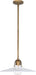 Robert Abbey - 615 - One Light Pendant - Rico Espinet Arial - Warm Brass