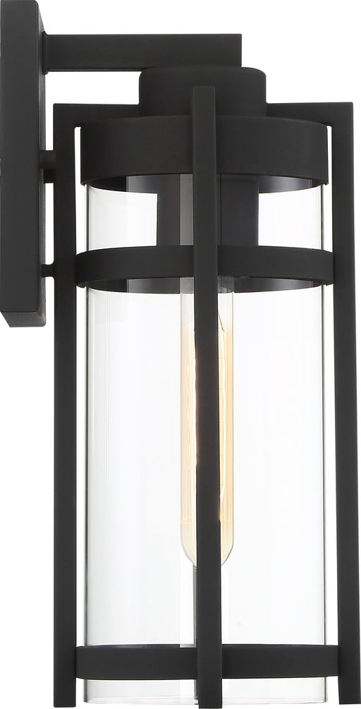 Nuvo Lighting - 60-6572 - One Light Outdoor Lantern - Tofino - Textured Black / Clear Seeded Glass