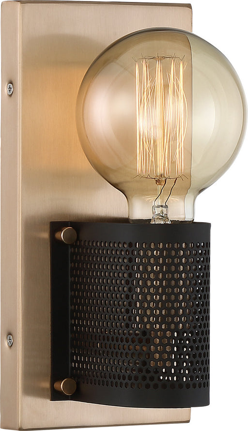 Nuvo Lighting - 60-6661 - One Light Wall Sconce - Passage - Copper Brushed Brass / Black