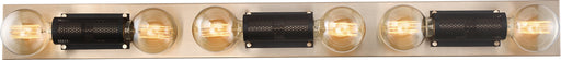 Nuvo Lighting - 60-6665 - Six Light Vanity - Passage - Copper Brushed Brass / Black