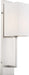 Nuvo Lighting - 60-6691 - One Light Wall Sconce - Vesey - Brushed Nickel / White Fabric