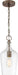 Nuvo Lighting - 60-6748 - One Light Pendant - Hartley - Antique Copper / Clear Glass