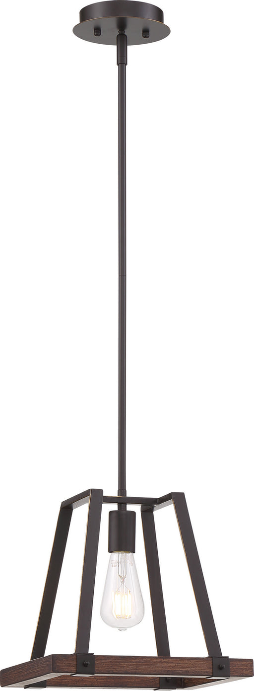 Nuvo Lighting - 60-6892 - One Light Mini Pendant - Outrigger - Mahogany Bronze / Nutmeg Wood