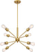 Nuvo Lighting - 60-6925 - Eight Light Pendant - Faraday - Brushed Brass