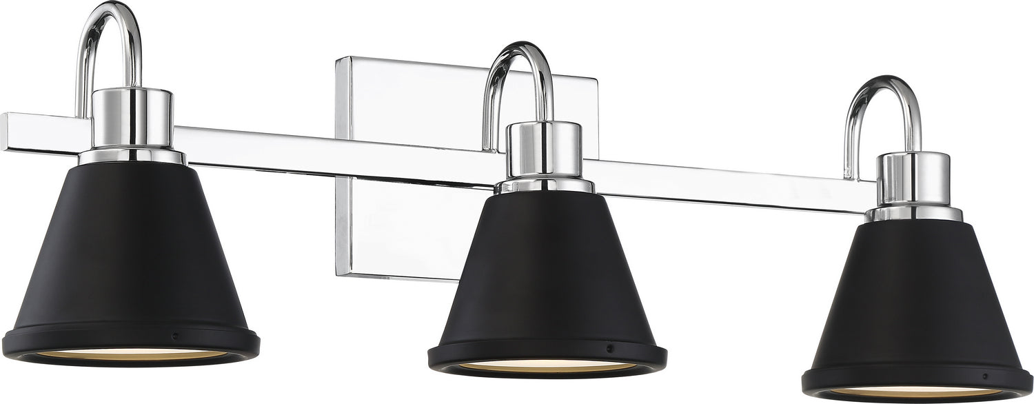 Nuvo Lighting - 62-1473 - LED Vanity - Bette - Polished Nickel / Matte Black