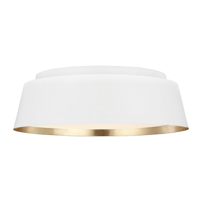 Three Light Flush Mount from the ASHER collection in Matte White finish