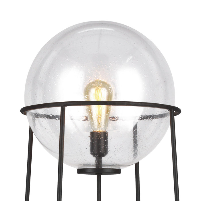One Light Floor Lamp from the Atlas collection in Aged Iron finish