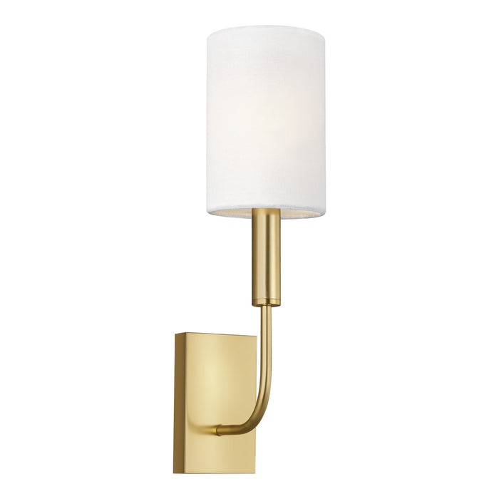 One Light Wall Sconce from the BRIANNA collection in Burnished Brass finish