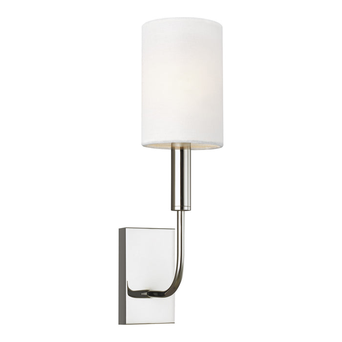 One Light Wall Sconce from the BRIANNA collection in Polished Nickel finish