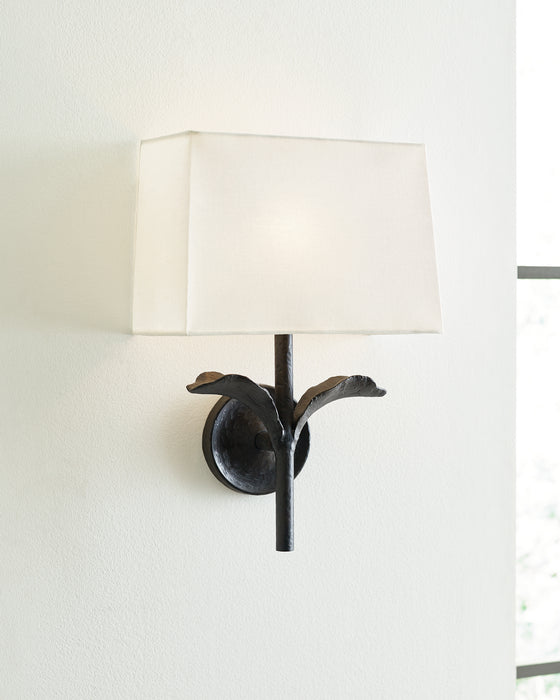One Light Wall Sconce from the GEORGIA collection in Aged Iron finish