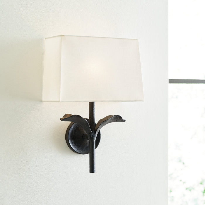One Light Wall Sconce from the GEORGIA collection in Aged Iron finish