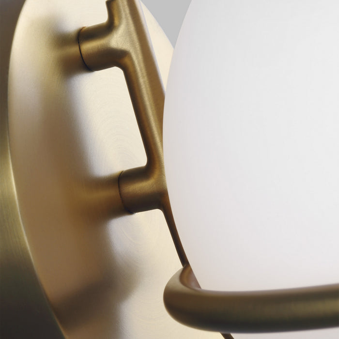 One Light Wall Sconce from the APOLLO collection in Burnished Brass finish