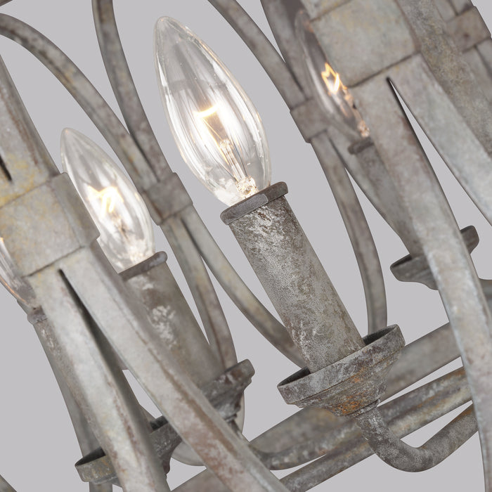 Eight Light Handing Shade from the Patrice collection in Deep Abyss finish