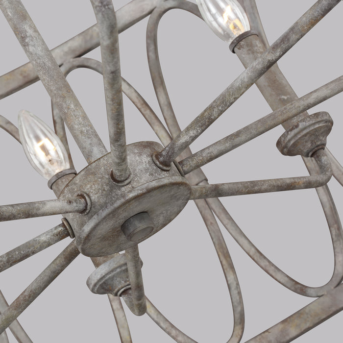 Eight Light Handing Shade from the Patrice collection in Deep Abyss finish