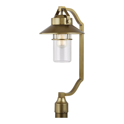 Generation Lighting - OL13908PDB - One Light Post Lantern - Boynton - Painted Distressed Brass