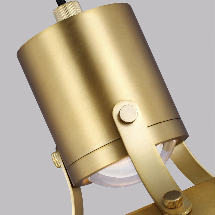 LED Pendant from the Brynne collection in Burnished Brass finish