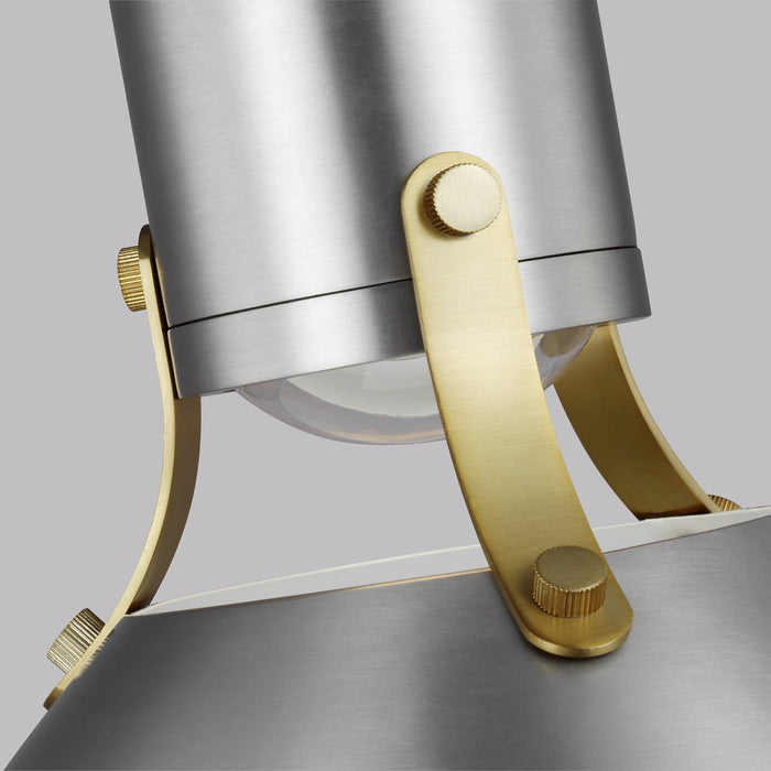 LED Pendant from the Brynne collection in Satin Nickel finish