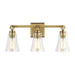 Generation Lighting - VS24703BBS - Three Light Vanity - Monterro - Burnished Brass
