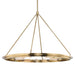 Hudson Valley - 2745-AGB - 12 Light Pendant - Chambers - Aged Brass