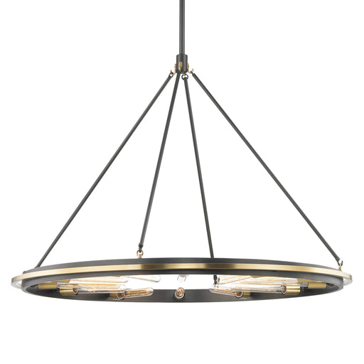 Hudson Valley - 2745-AOB - 12 Light Pendant - Chambers - Aged Old Bronze