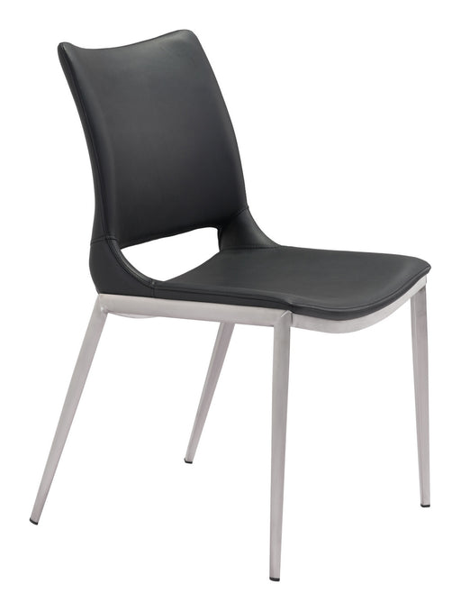 Zuo Modern - 101280 - Dining Chair - Ace - Black & Silver
