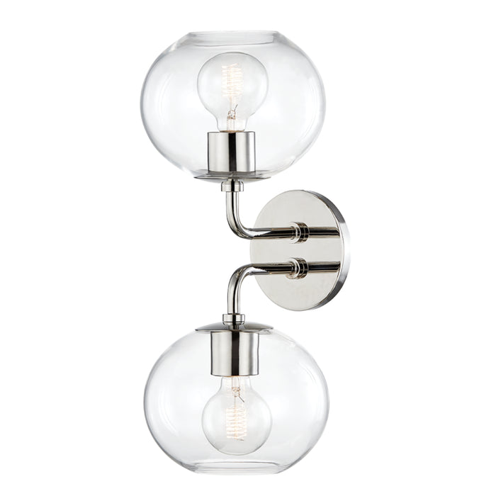 Mitzi - H270102-PN - Two Light Wall Sconce - Margot