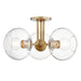 Mitzi - H270603-AGB - Three Light Semi Flush Mount - Margot
