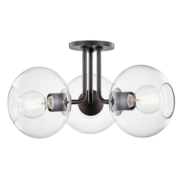 Mitzi - H270603-OB - Three Light Semi Flush Mount - Margot