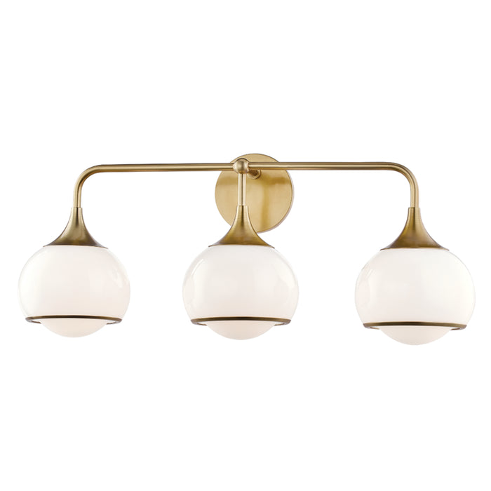 Mitzi - H281303-AGB - Three Light Wall Sconce - Reese