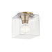 Mitzi - H284501SQS-AGB - One Light Flush Mount - Grace