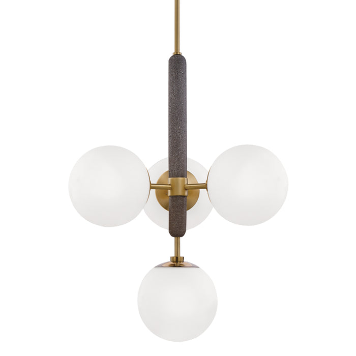 Mitzi - H289804-AGB - Four Light Pendant - Brielle