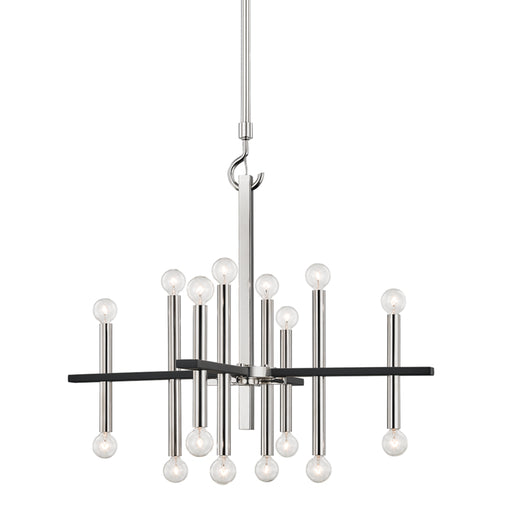 Mitzi - H296816-PN/BK - 16 Light Chandelier - Colette