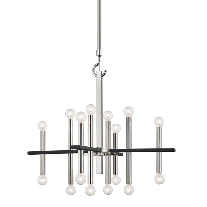 Mitzi - H296816-PN/BK - 16 Light Chandelier - Colette