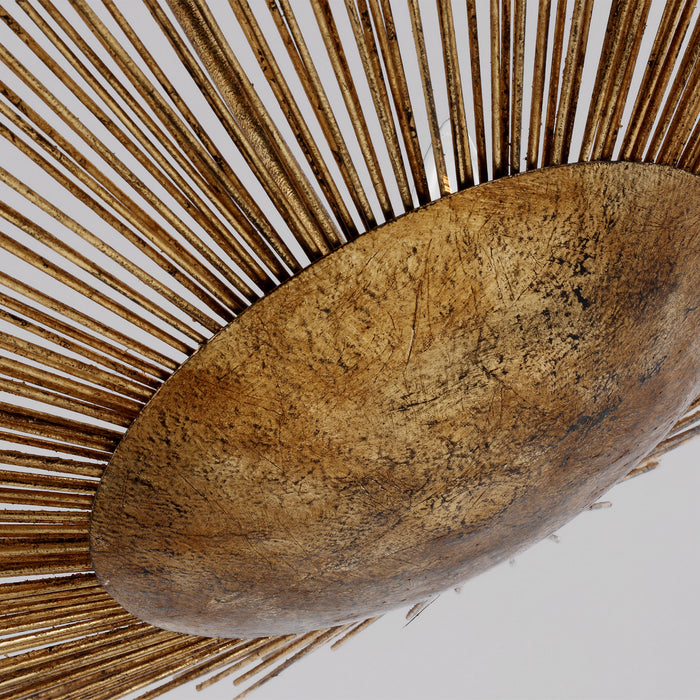 Four Light Pendant from the HELIOS collection in Antique Gild finish