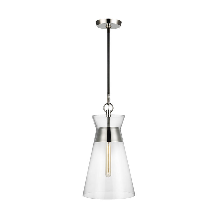 Generation Lighting - CP1021PN - One Light Pendant - Atlantic - Polished Nickel