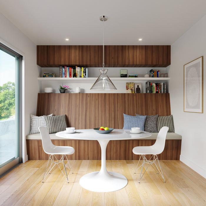 One Light Pendant from the Atlantic collection in Polished Nickel finish