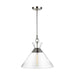 Generation Lighting - CP1031PN - One Light Pendant - Atlantic - Polished Nickel
