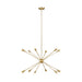 Generation Lighting - EC10312BBS - 12 Light Chandelier - JAX - Burnished Brass