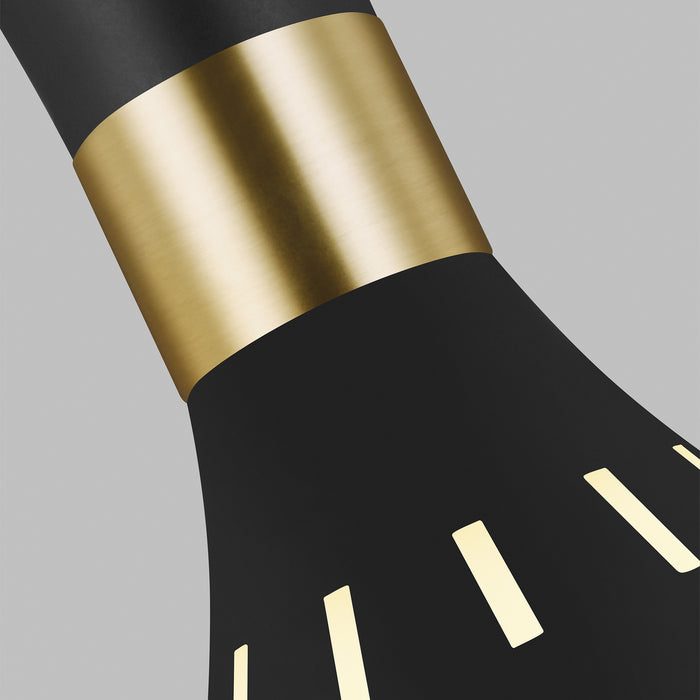 One Light Pendant from the JOAN collection in Midnight Black finish