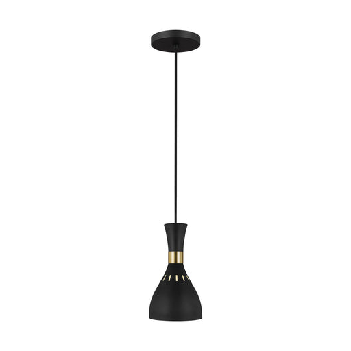 Generation Lighting - EP1141MBK - One Light Pendant - JOAN - Midnight Black