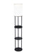 Adesso Home - 3116-01 - Floor Lamp - Charging Station - Black