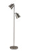 Adesso Home - 3237-22 - Two Light Floor Lamp - Malcolm - Brushed Steel