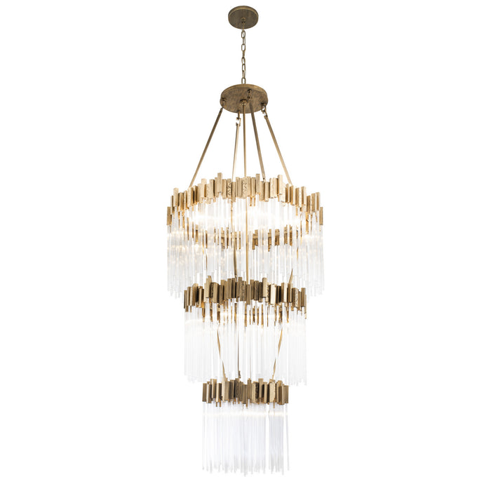 19 Light Chandelier from the Matrix collection in Havana Gold finish