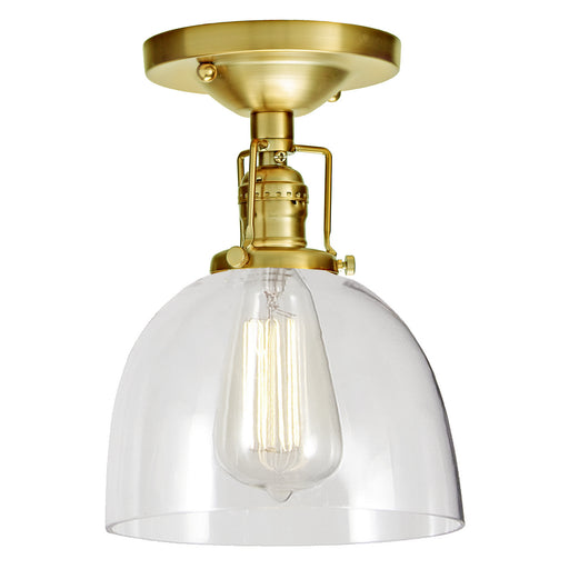 JVI Designs - 1202-10 S5 - One Light Flush Mount - Union Square - Satin Brass