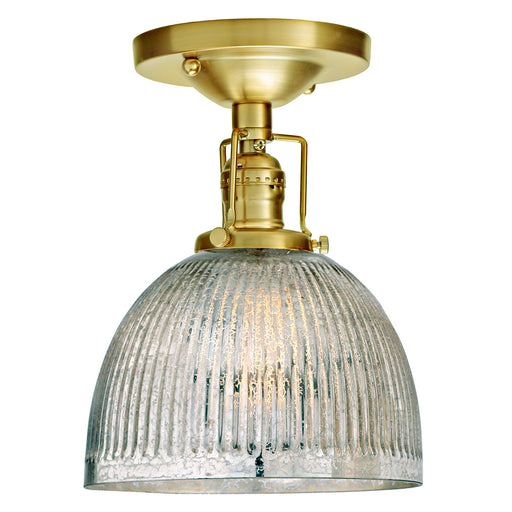 JVI Designs - 1202-10 S5-MP - One Light Flush Mount - Union Square - Satin Brass