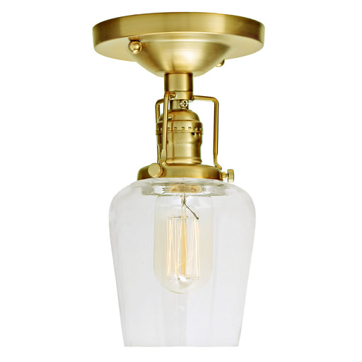 JVI Designs - 1202-10 S9 - One Light Flush Mount - Union Square - Satin Brass